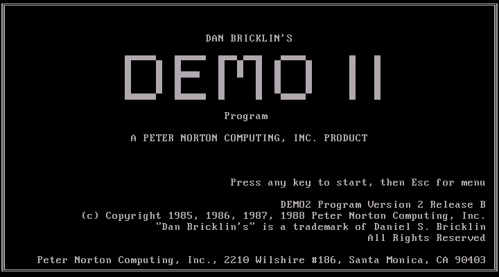 Demo II - Splash